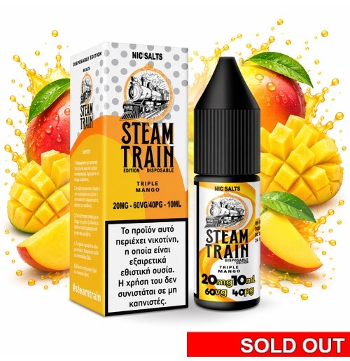 Steam Train Disposable Edition Triple Mango Nic Salt 20mg 10ml